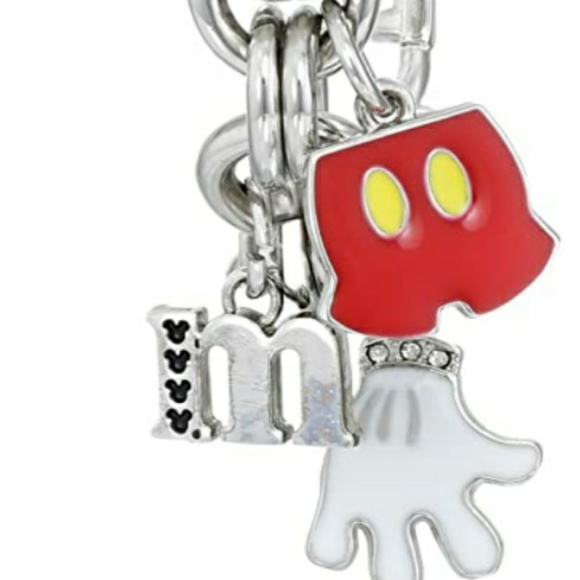 Mickey Mouse Silver Charm Bracelet Watch main image 5